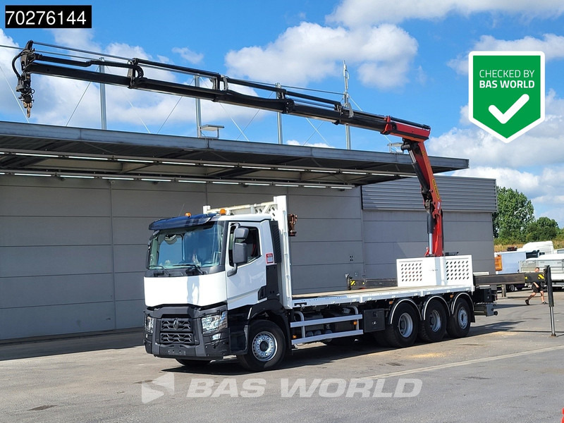 Renault C 380 8X4 Palfinger PK 23001 EH Remote Lift+Lenkachse Euro 6 - Dropside/ Flatbed truck, Crane truck: picture 1 Renault C 380 8X4 Palfinger PK 23001 EH Remote Lift+Lenkachse Euro 6 - Dropside/ Flatbed truck, Crane truck: picture 1
