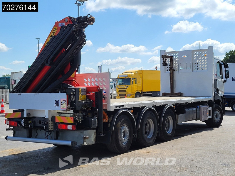 Dropside/ Flatbed truck, Crane truck Renault C 380 8X4 Palfinger PK 23001 EH Remote Lift+Lenkachse Euro 6: picture 11