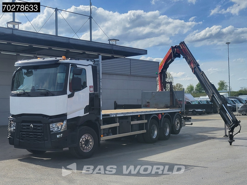 Renault C 480 8X4 Palfinger PK24.001 SLD5 Crane Kran Automatic Liftachse Euro 6 - Dropside/ Flatbed truck, Crane truck: picture 2 Renault C 480 8X4 Palfinger PK24.001 SLD5 Crane Kran Automatic Liftachse Euro 6 - Dropside/ Flatbed truck, Crane truck: picture 2