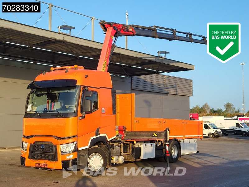 Renault T 380 4X2 Palfinger PK18002-EH Kran Crane Retarder Standklima Euro 6 - Dropside/ Flatbed truck, Crane truck: picture 1 Renault T 380 4X2 Palfinger PK18002-EH Kran Crane Retarder Standklima Euro 6 - Dropside/ Flatbed truck, Crane truck: picture 1