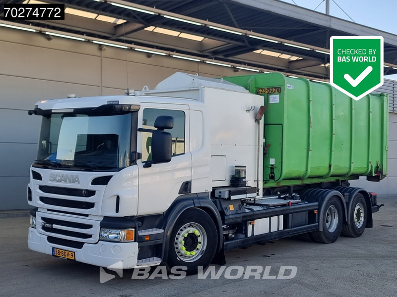 Scania P280 6X2 20m3 Zoeller Seitenlader Translift Lift+steering Axle Retarder Euro 6 - Hook lift truck: picture 1 Scania P280 6X2 20m3 Zoeller Seitenlader Translift Lift+steering Axle Retarder Euro 6 - Hook lift truck: picture 1