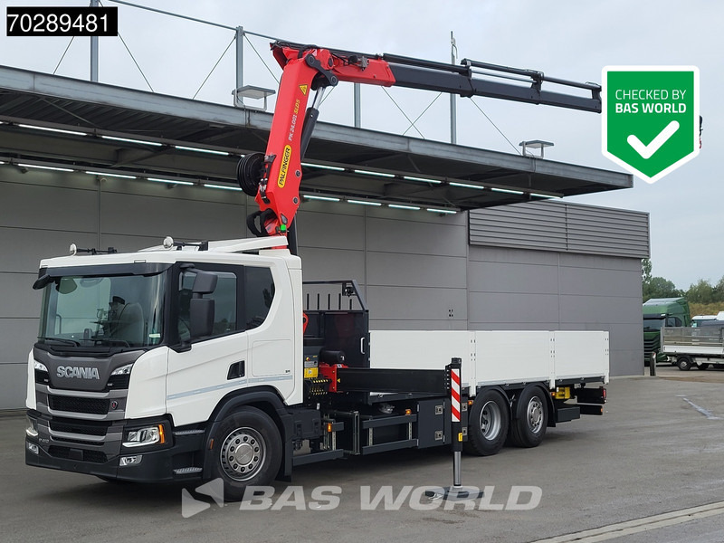 Scania P410 6X2 NEW! Palfinger PK24-001 SLD 5 Kran Crane Retarder Lift+steering axle - Dropside/ Flatbed truck, Crane truck: picture 1 Scania P410 6X2 NEW! Palfinger PK24-001 SLD 5 Kran Crane Retarder Lift+steering axle - Dropside/ Flatbed truck, Crane truck: picture 1
