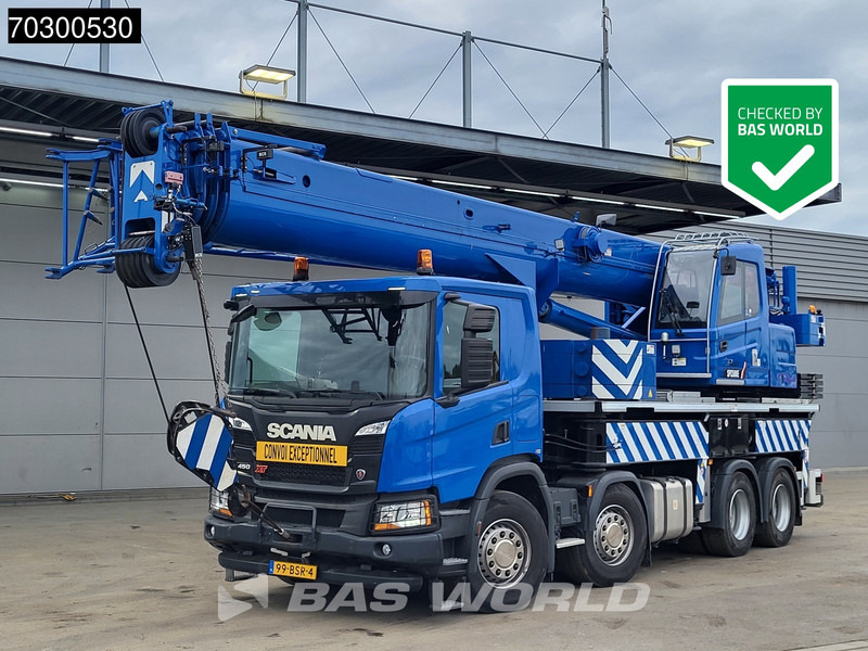 Scania P450 P 8X4 Palfinger/SANY SPC500E Telescopic Crane Retarder Navi Automatic Euro 6 - Crane truck: picture 1 Scania P450 P 8X4 Palfinger/SANY SPC500E Telescopic Crane Retarder Navi Automatic Euro 6 - Crane truck: picture 1