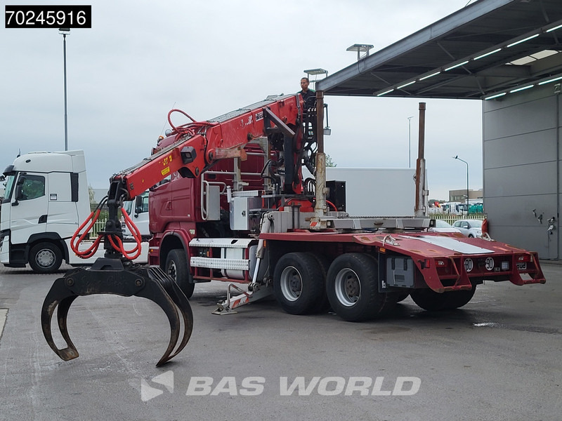Scania R580 6X4 3-Pedals Jonsered J28505 83 Crane Kran Steel-suspension Retarder Euro 6 - Timber truck, Crane truck: picture 3 Scania R580 6X4 3-Pedals Jonsered J28505 83 Crane Kran Steel-suspension Retarder Euro 6 - Timber truck, Crane truck: picture 3