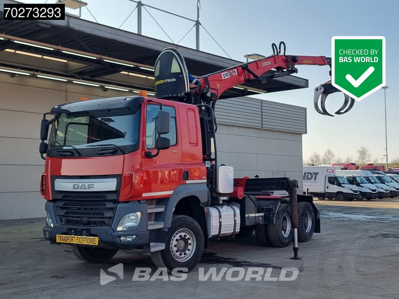 DAF CF 510 6X4 Retarder Big-Axle Holz Kran Palfinger Epsilon S260L82 - Tractor unit: picture 1 DAF CF 510 6X4 Retarder Big-Axle Holz Kran Palfinger Epsilon S260L82 - Tractor unit: picture 1
