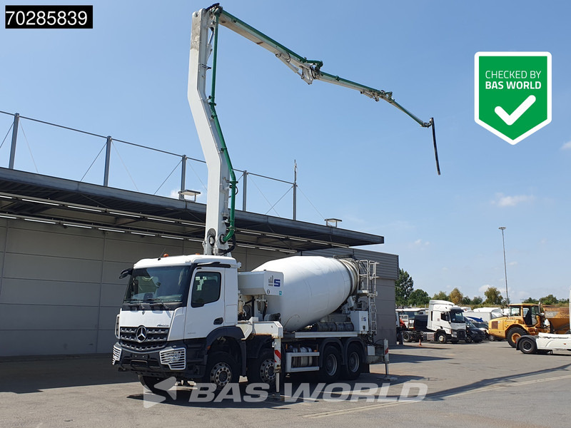 Mercedes-Benz Arocs 3243 8X4 9m3 Sermac Twinstar 4Z28 PUMI Steelsuspension Big-Axle Euro 6 - Truck: picture 1 Mercedes-Benz Arocs 3243 8X4 9m3 Sermac Twinstar 4Z28 PUMI Steelsuspension Big-Axle Euro 6 - Truck: picture 1
