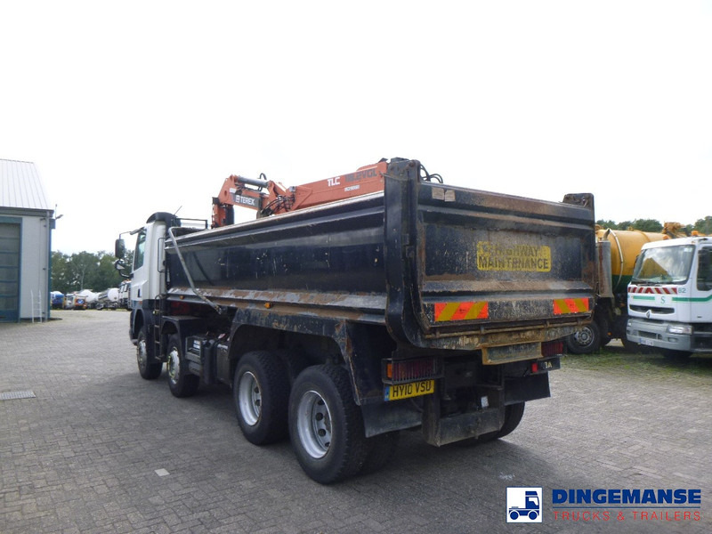 Crane truck DAF CF 85.360 8X4 RHD tipper + Terex 118.2 VGL-A15: picture 7