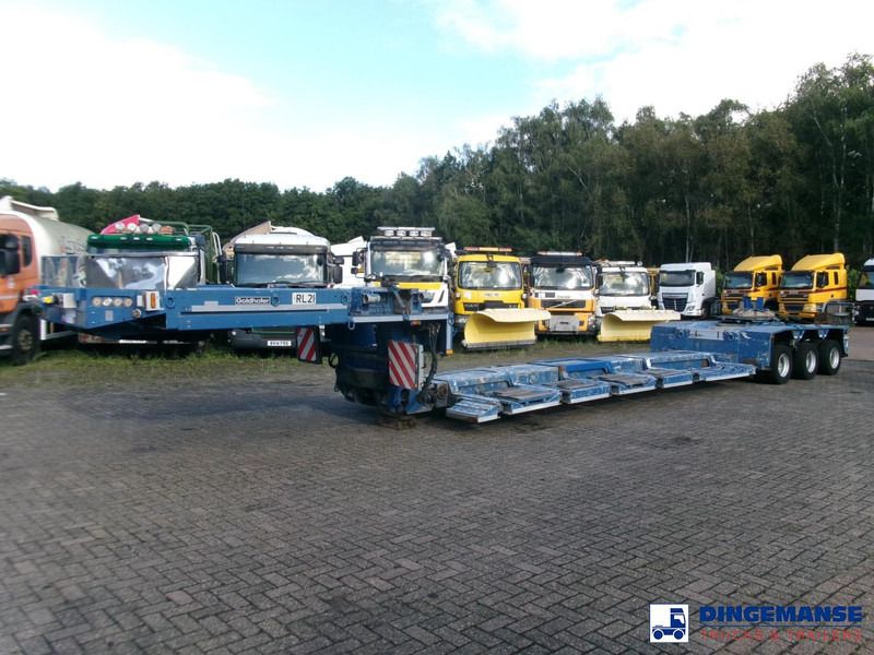 Goldhofer 3-axle lowbed trailer STZ-V 3-33/80A 56 t / ext. 13.6 m - Low loader semi-trailer: picture 1 Goldhofer 3-axle lowbed trailer STZ-V 3-33/80A 56 t / ext. 13.6 m - Low loader semi-trailer: picture 1