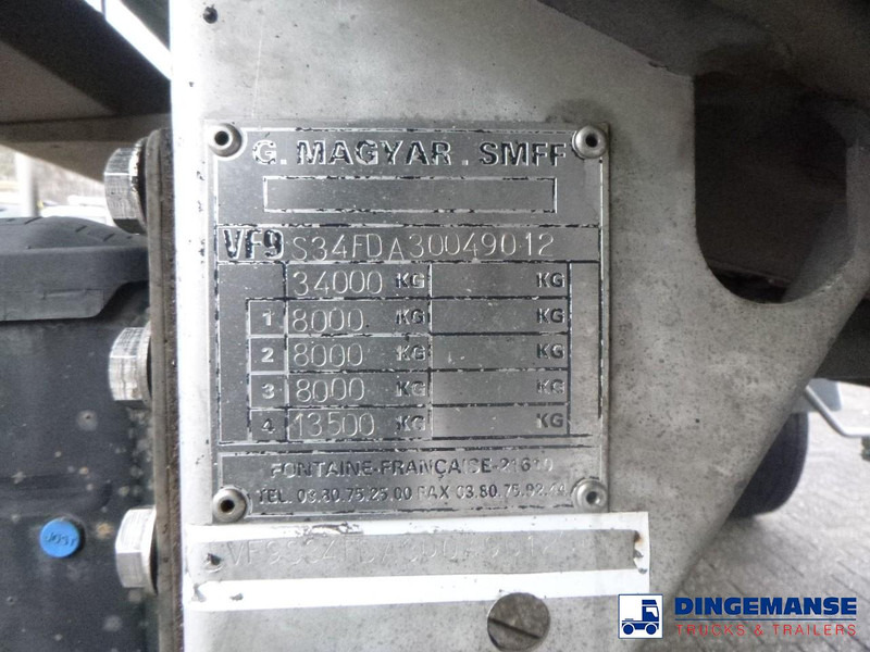 Tank semi-trailer Magyar Bitumen tank inox 31.8 m3 / 1 comp / ADR 22/10/2024: picture 9