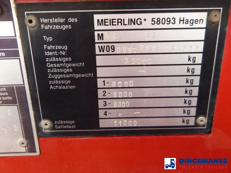 Tipper semi-trailer Meierling Tipper trailer alu 21 m3 + tarpaulin: picture 9