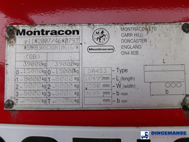 Tipper semi-trailer Montracon Tipper trailer alu 55 m3 + tarpaulin: picture 14