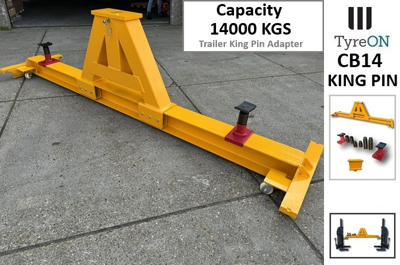 CB14-KPA 14T crossbeam with trailer kingpin adapter - mobile - for mobile truck lift mobile vehicle lifts - Workshop equipment: picture 1 CB14-KPA 14T crossbeam with trailer kingpin adapter - mobile - for mobile truck lift mobile vehicle lifts - Workshop equipment: picture 1