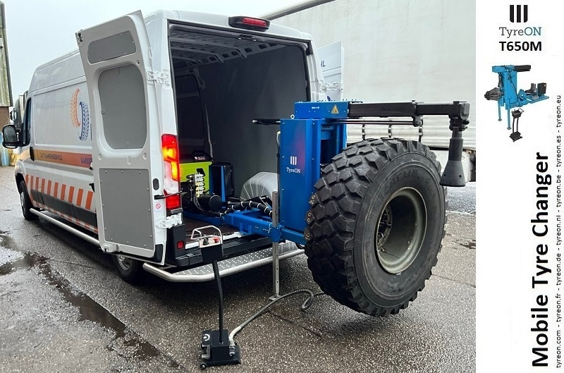 T650M 11-26 Inch mobile tire machine for use on the side or rear of a vehicle - wireless controller with rechargeable battery - Workshop equipment: picture 5 T650M 11-26 Inch mobile tire machine for use on the side or rear of a vehicle - wireless controller with rechargeable battery - Workshop equipment: picture 5