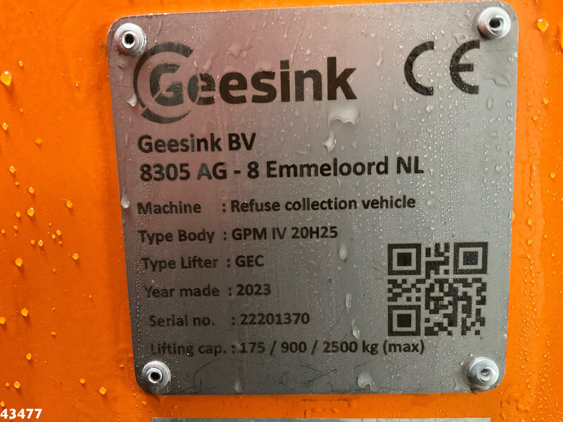 Garbage truck DAF FAG XD 340 Geesink GPM IV 20m³ GEC: picture 19