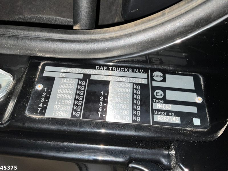 Tipper, Crane truck DAF FAX CF 480 Euro 6 HMF 21 Tonmeter laadkraan: picture 12
