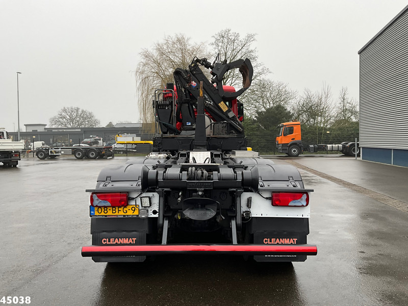 Hook lift truck, Crane truck MAN TGS 35.400 8x6 Euro 6 HMF 16 Tonmeter Z-kraan: picture 6