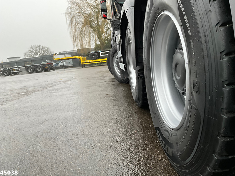 Hook lift truck, Crane truck MAN TGS 35.400 8x6 Euro 6 HMF 16 Tonmeter Z-kraan: picture 9