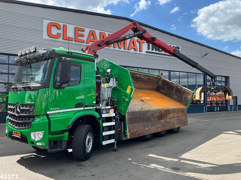 Mercedes-Benz Arocs 3743 8x4 Euro 6 HMF 19 Tonmeter Elektrisch/Hydraulisch aangedreven Z-kraan - Tipper, Crane truck: picture 2 Mercedes-Benz Arocs 3743 8x4 Euro 6 HMF 19 Tonmeter Elektrisch/Hydraulisch aangedreven Z-kraan - Tipper, Crane truck: picture 2