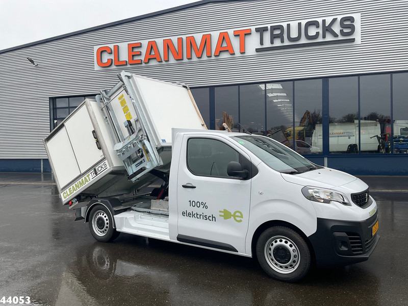 Peugeot E-Expert 100% elektrisch kippende zijlader - Garbage truck: picture 1 Peugeot E-Expert 100% elektrisch kippende zijlader - Garbage truck: picture 1