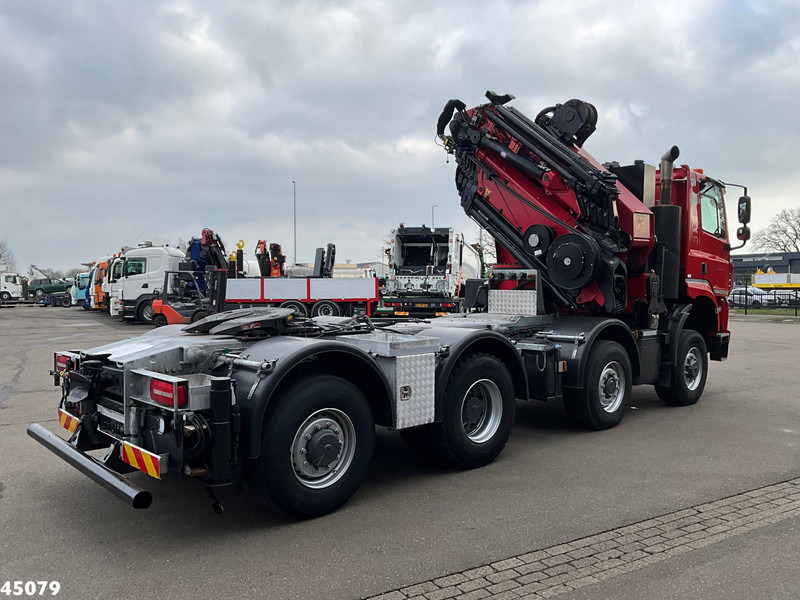 Crane truck Tatra T 158 8x6 Euro 6 HMF 85 Tonmeter laadkraan + Fly-Jib Just 147.844 km!: picture 12