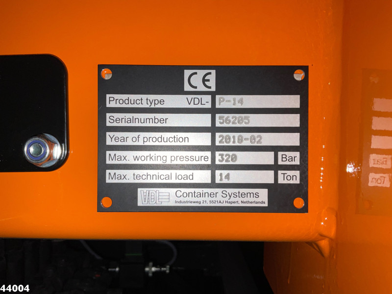 Skip loader truck Volvo FE 320 Euro 6 VDL 14 Ton portaalarmsysteem: picture 17