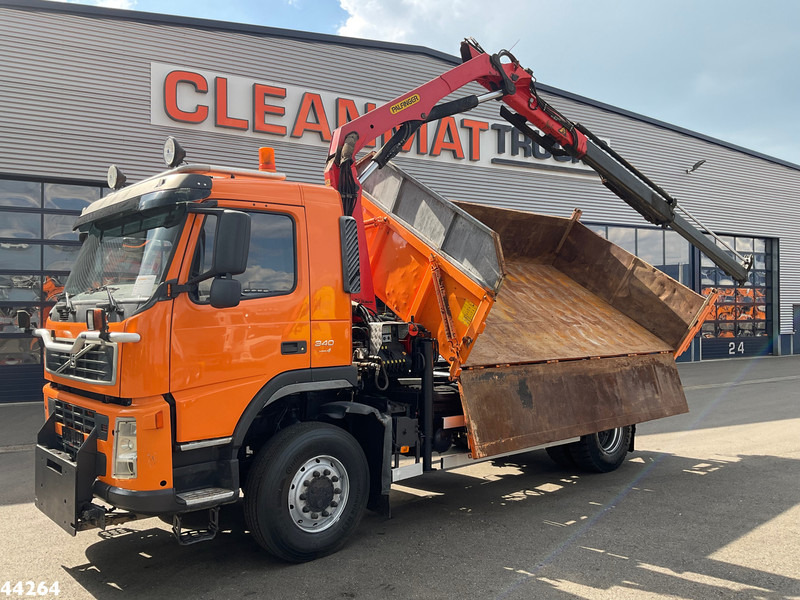 Volvo FM 340 4x4 Palfinger 10 Tonmeter laadkraan Manual Full steel - Tipper, Crane truck: picture 1 Volvo FM 340 4x4 Palfinger 10 Tonmeter laadkraan Manual Full steel - Tipper, Crane truck: picture 1
