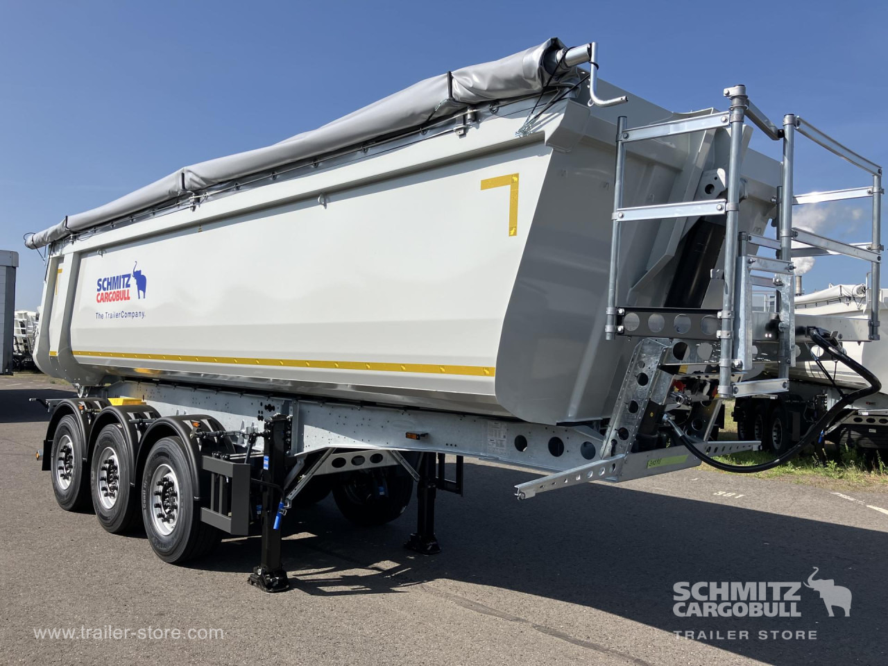 SCHMITZ Auflieger Kipper Stahlrundmulde 29m³ - Tipper semi-trailer: picture 1 SCHMITZ Auflieger Kipper Stahlrundmulde 29m³ - Tipper semi-trailer: picture 1