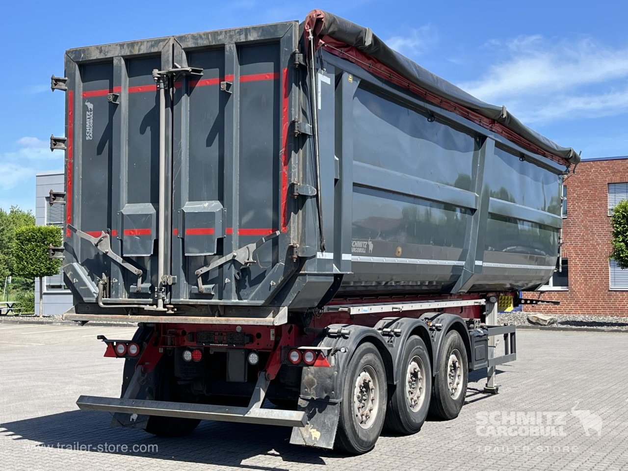 SCHMITZ Auflieger Kipper Stahlrundmulde 53m³ - Tipper semi-trailer: picture 4 SCHMITZ Auflieger Kipper Stahlrundmulde 53m³ - Tipper semi-trailer: picture 4