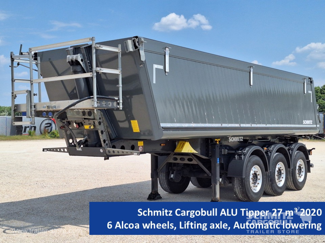 SCHMITZ Tipper Alu-square sided body 27m³ - Tipper semi-trailer: picture 1 SCHMITZ Tipper Alu-square sided body 27m³ - Tipper semi-trailer: picture 1