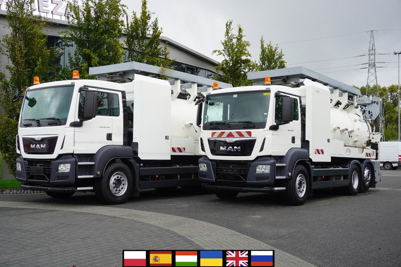 MAN TGS 26.360 E6 / RIVARD sewage cleaner 18 m3 / 180 tho. km / steering axle / 2 units - Vacuum truck: picture 1 MAN TGS 26.360 E6 / RIVARD sewage cleaner 18 m3 / 180 tho. km / steering axle / 2 units - Vacuum truck: picture 1