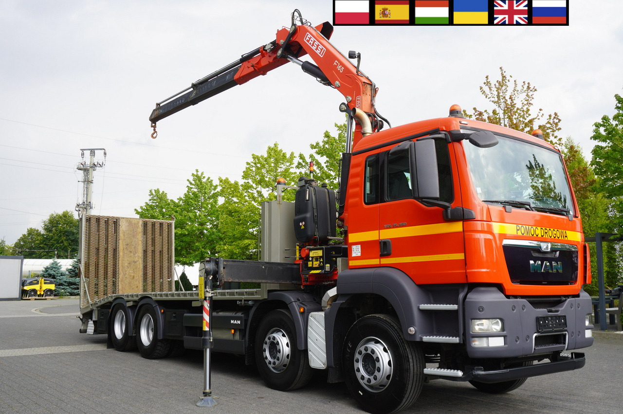 MAN TGS 35.360 E5 8x2 / FASSI F165 / 5.4 T cap. / 8.25 m reach - Tow truck: picture 1 MAN TGS 35.360 E5 8x2 / FASSI F165 / 5.4 T cap. / 8.25 m reach - Tow truck: picture 1