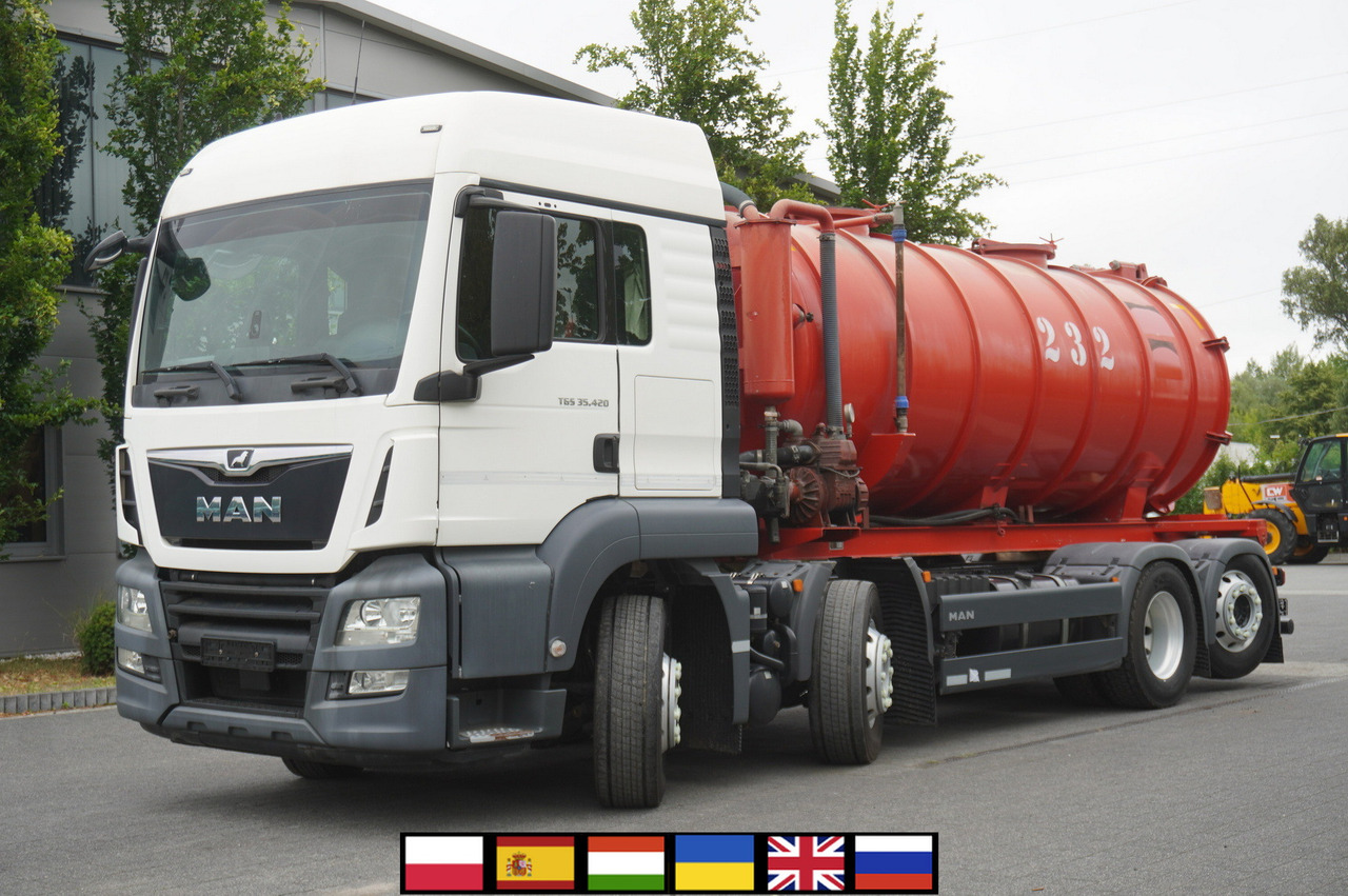 MAN TGS 35.420 8×2 / NEW septic barrel 13000 L / 3 steered axles - Tank truck: picture 1 MAN TGS 35.420 8×2 / NEW septic barrel 13000 L / 3 steered axles - Tank truck: picture 1