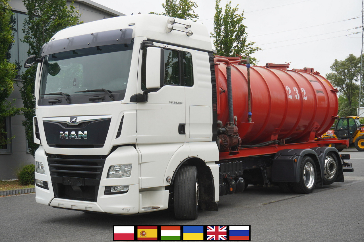 MAN TGX 26.500 / NEW Stal Septic barrel 13000 l / steering 3rd axle - Slurry tanker: picture 1 MAN TGX 26.500 / NEW Stal Septic barrel 13000 l / steering 3rd axle - Slurry tanker: picture 1