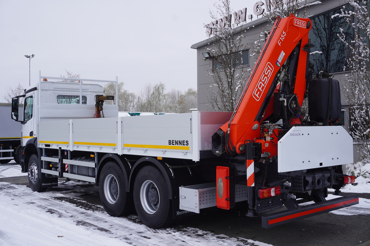 MERCEDES-BENZ Arocs 2633 flatbed truck / Crane FASSI F155A.0.23 / REMOTE CONTROL / 230,000 km - Dropside/ Flatbed truck, Crane truck: picture 3 MERCEDES-BENZ Arocs 2633 flatbed truck / Crane FASSI F155A.0.23 / REMOTE CONTROL / 230,000 km - Dropside/ Flatbed truck, Crane truck: picture 3