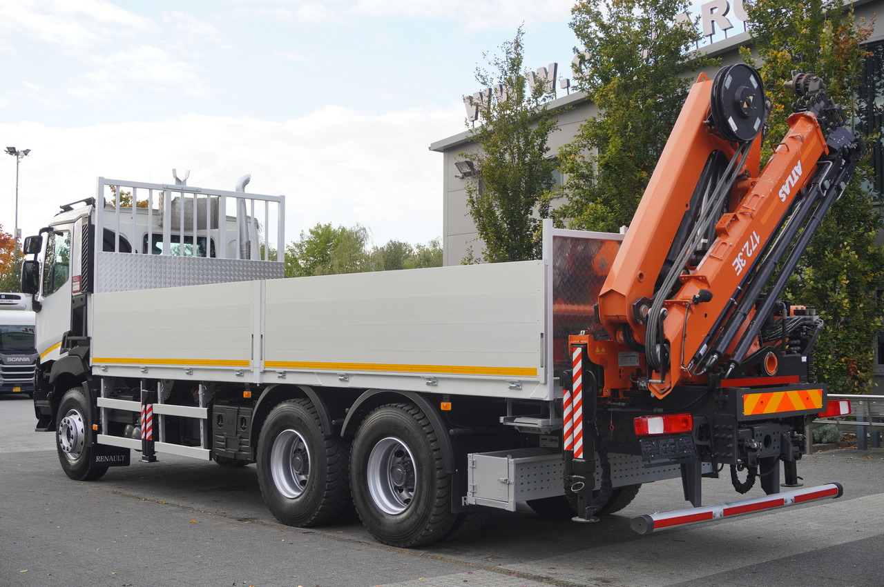 RENAULT C380 Comfort 6x4 / Atlas 172.3E crane / Range 12.3 m / capacity 6.1 t / Flatbed 17 EPAL - Dropside/ Flatbed truck, Crane truck: picture 5 RENAULT C380 Comfort 6x4 / Atlas 172.3E crane / Range 12.3 m / capacity 6.1 t / Flatbed 17 EPAL - Dropside/ Flatbed truck, Crane truck: picture 5