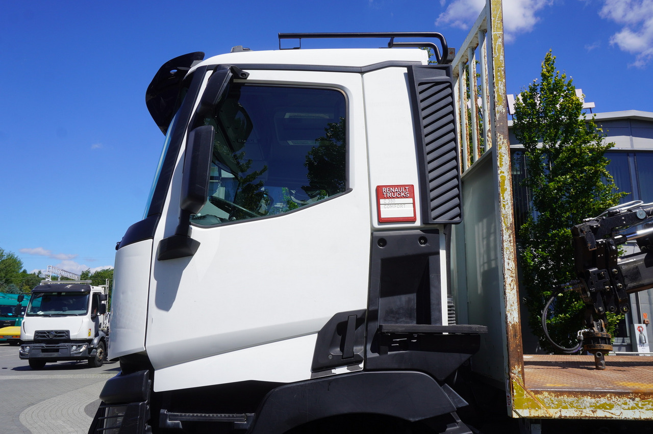 Dropside/ Flatbed truck, Crane truck RENAULT C380 Comfort 6x4 / Atlas 6.1 T crane / range 12.3 m: picture 10