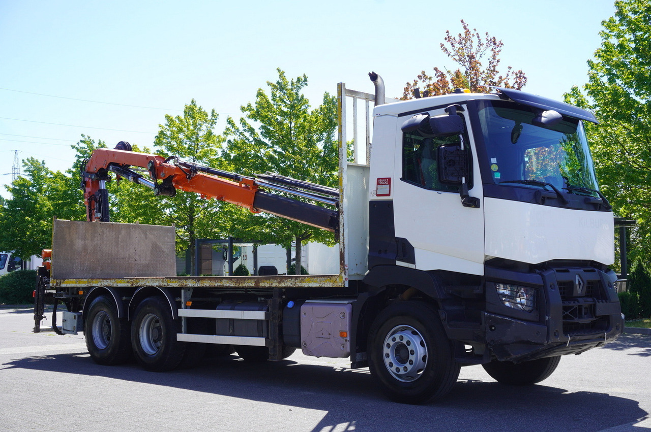 RENAULT C380 Comfort 6x4 / Atlas 6.1 T crane / range 12.3 m - Dropside/ Flatbed truck, Crane truck: picture 5 RENAULT C380 Comfort 6x4 / Atlas 6.1 T crane / range 12.3 m - Dropside/ Flatbed truck, Crane truck: picture 5