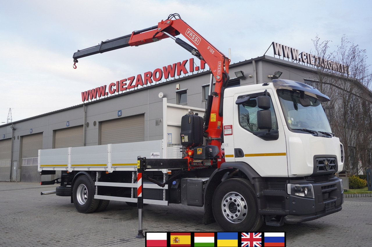 Renault C320 P4x2 E6 / Fassi 5.6 t / Range 8 m / Platform 15 EPAL - Crane truck: picture 1 Renault C320 P4x2 E6 / Fassi 5.6 t / Range 8 m / Platform 15 EPAL - Crane truck: picture 1