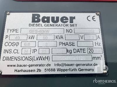 BAUER GENERATOREN GFS-40 ATS 50 kVA (Unused) - Generator set: picture 5 BAUER GENERATOREN GFS-40 ATS 50 kVA (Unused) - Generator set: picture 5