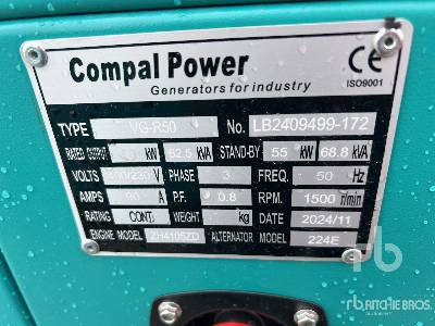 COMPAL VG-R50 50kW (Unused) - Generator set: picture 5 COMPAL VG-R50 50kW (Unused) - Generator set: picture 5