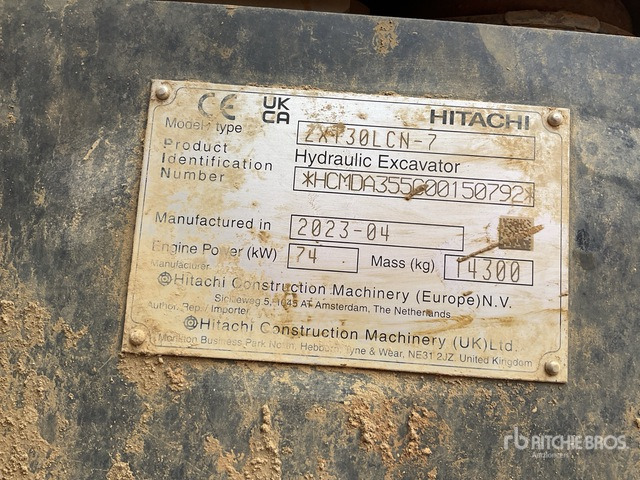 2023 Hitachi ZX130LCN-7 Tracked Excavator - Crawler excavator: picture 1 2023 Hitachi ZX130LCN-7 Tracked Excavator - Crawler excavator: picture 1