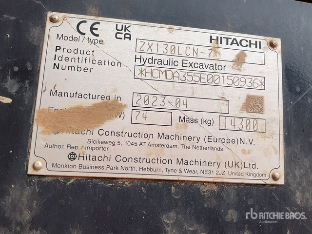 2023 Hitachi ZX130LCN-7 Tracked Excavator - Crawler excavator: picture 2 2023 Hitachi ZX130LCN-7 Tracked Excavator - Crawler excavator: picture 2