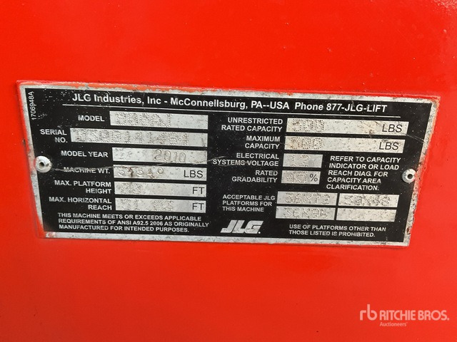 2010 JLG 800AJ 4WD Diesel Articulating Boom Lift - Articulated boom: picture 3 2010 JLG 800AJ 4WD Diesel Articulating Boom Lift - Articulated boom: picture 3