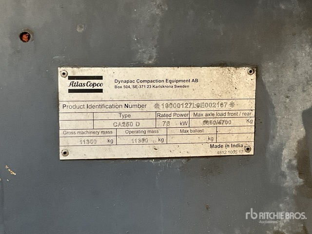 2014 Dynapac CA250D - Compactor: picture 3 2014 Dynapac CA250D - Compactor: picture 3