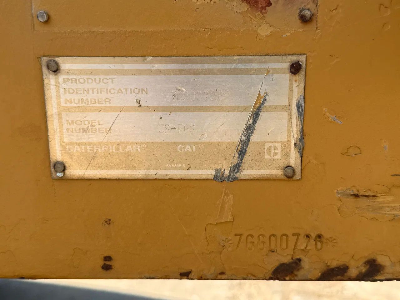 CAT Caterpillar CS 563 Roller with vibration - Compactor: picture 5 CAT Caterpillar CS 563 Roller with vibration - Compactor: picture 5