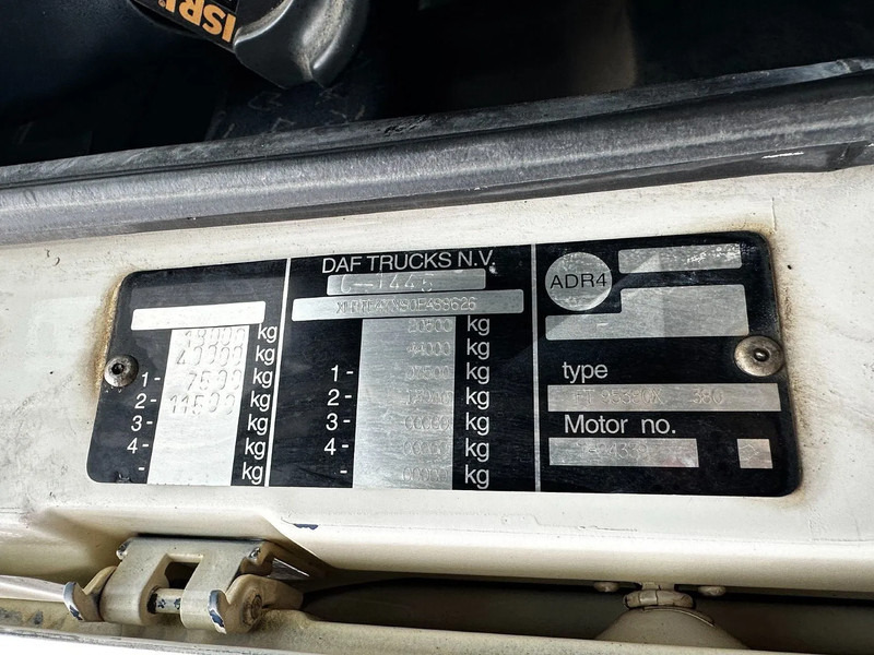 Tractor unit DAF XF 95.380 4X2 Tractor-unit Spring/Air ZF Manual Euro2 PTO: picture 8