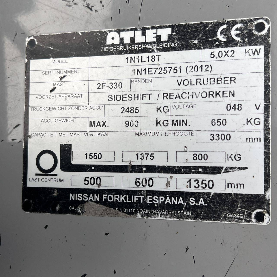 Electric forklift Atlet ET18 (1N1): picture 19