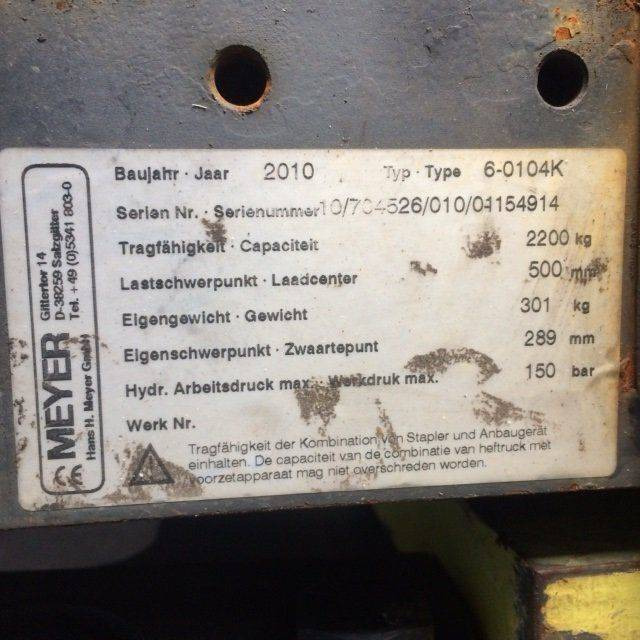 Meyer Fork positioner with side shift - Attachment: picture 4 Meyer Fork positioner with side shift - Attachment: picture 4
