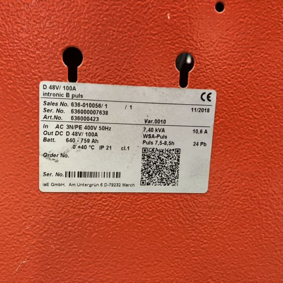 Electrical system for Material handling equipment Hawker  48V/100A intronic B Puls: picture 8