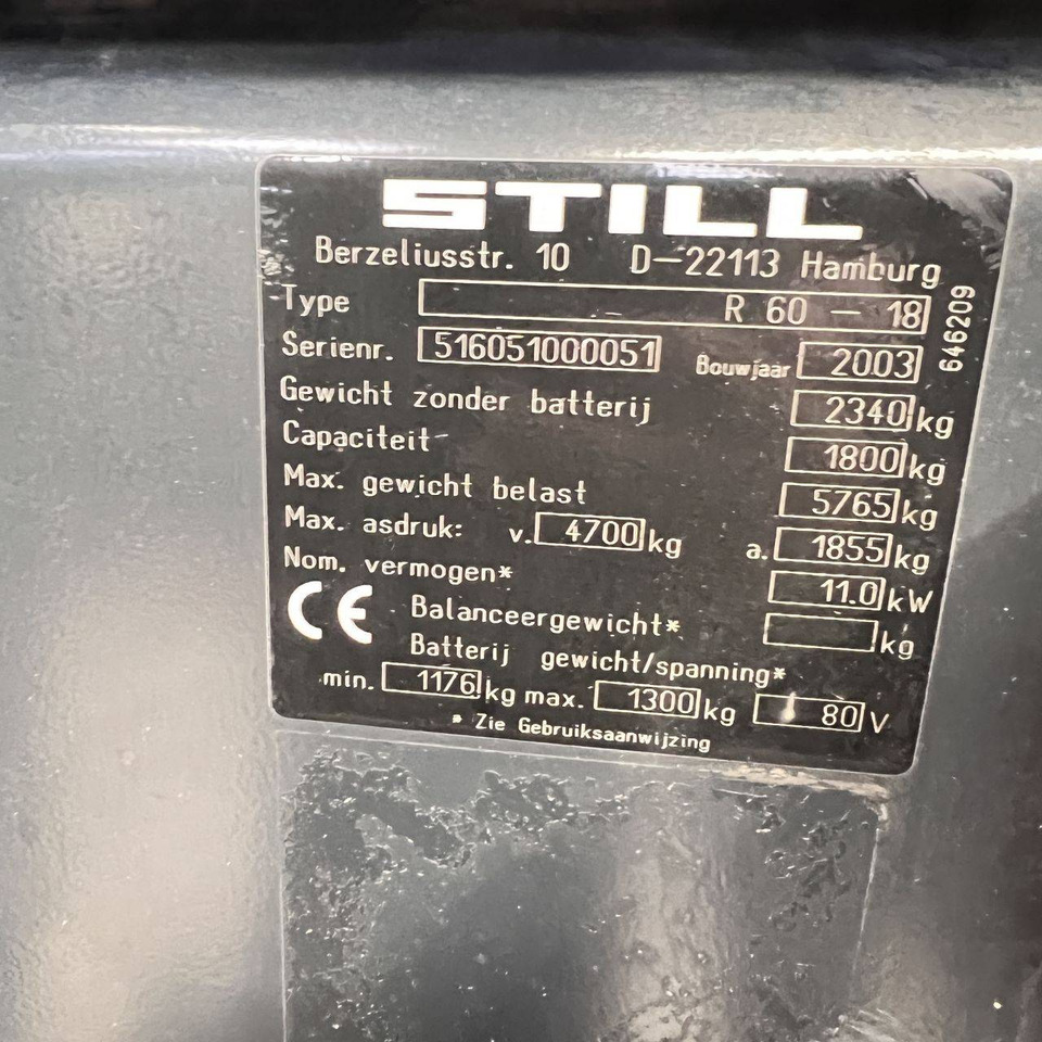 Electric forklift Still R60-18: picture 19